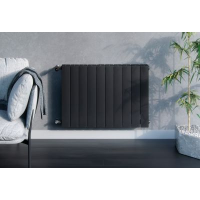 KFA Armatura ADR 76312081 grzejnik pokojowy 57x96.6 cm podłączenie boczne czarny