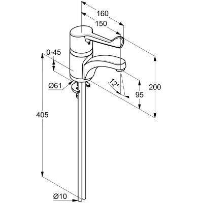 Kludi Medi Care 341130524 bateria umywalkowa stojąca chrom