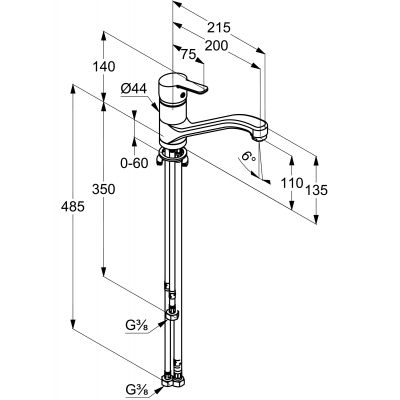 Kludi Logo Neo 379190575 bateria kuchenna