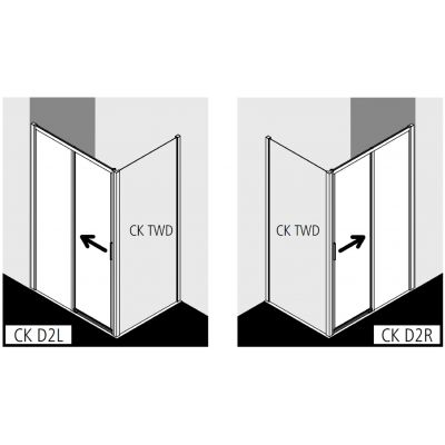 Kermi Cada XS CKD2 CKD2R15020VPK drzwi prysznicowe rozsuwane