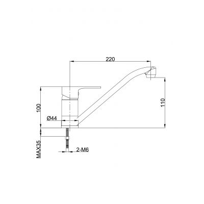 Kuchinox Pana BKN260D bateria kuchenna