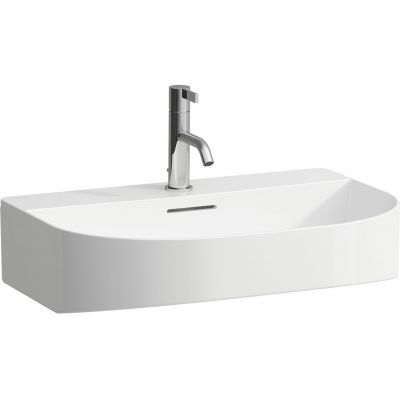 Laufen Sonar H8103427571041 umywalka 60x42 cm półokrągła nablatowa biała