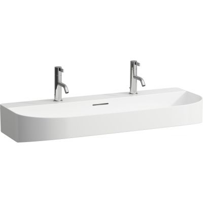 Laufen Sonar H8103477571071 umywalka 100x42 cm półokrągła ścienna biała
