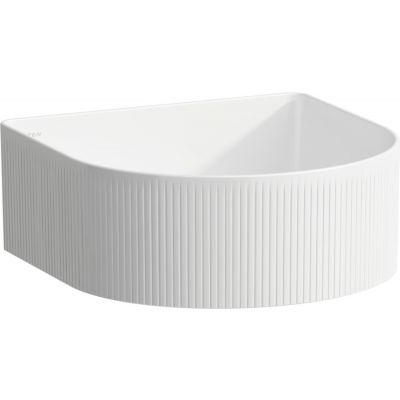 Laufen Sonar H8123410001121 umywalka 34x34 cm półokrągła nablatowa biała