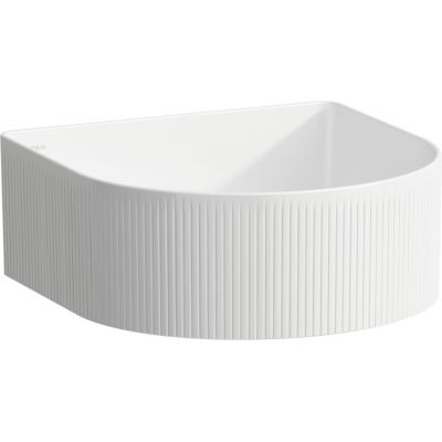 Laufen Sonar H8123417571121 umywalka 34x34 cm półokrągła nablatowa biała