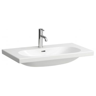 Laufen Lua H8160870001041 umywalka 80x46 cm prostokątna ścienna biała