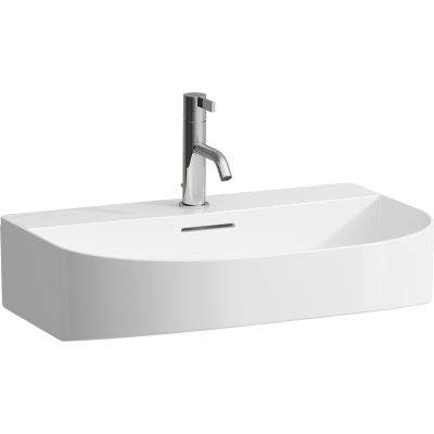 Laufen Sonar H8163427571041 umywalka 60x42 cm półokrągła ścienna-meblowa biała