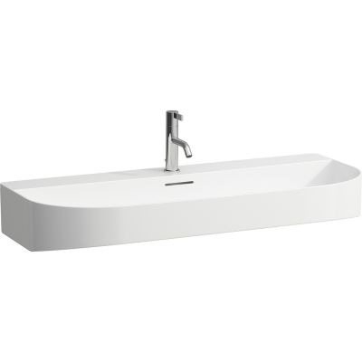 Laufen Sonar H8163477571041 umywalka 100x42 cm półokrągła ścienna-meblowa biała