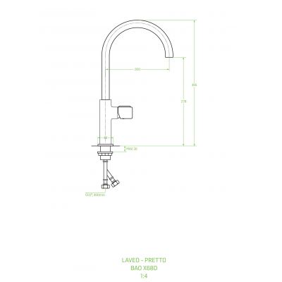 Laveo Pretto BAO768D bateria kuchenna
