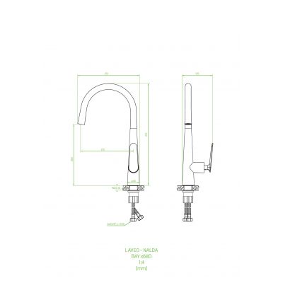 Laveo Nalda BAY768D bateria kuchenna
