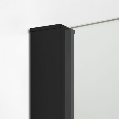 New Trendy New Modus Black EXK5568 ścianka prysznicowa walk-in 130 cm czarny mat/szkło przezroczyste