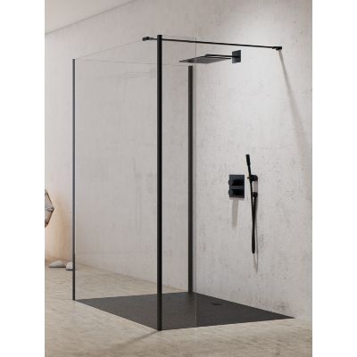 New Trendy New Modus Black EXK5589 ścianka prysznicowa walk-in 80 cm czarny mat/szkło przezroczyste