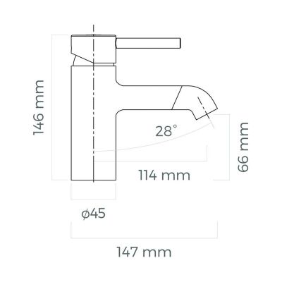 Oltens Molle 32200300 bateria umywalkowa stojąca czarny mat
