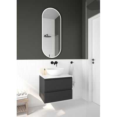 Oltens Gulfoss 80002300 wieszak na ręcznik czarny mat