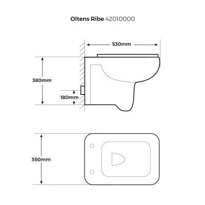 Oltens Ribe 42010000 miska wc z deską wolnoopadającą