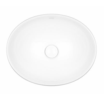 Oltens Etne 40813000 umywalka 40x33 cm owalna nablatowa biała