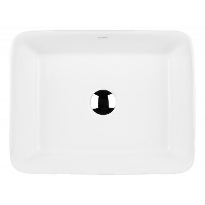 Oltens Forde 40814000 umywalka 48x37 cm prostokątna nablatowa biała