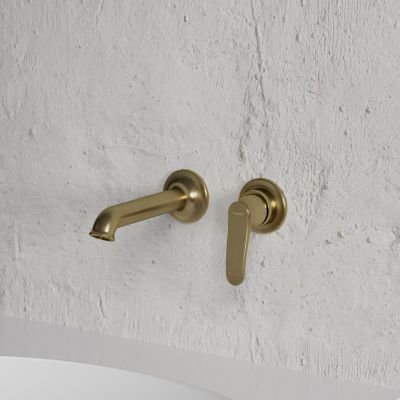 Omnires Art Deco AD5115BR bateria umywalkowa podtynkowa mosiądz/brąz antyczny