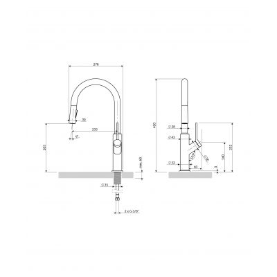Omnires Bend BE6455GL bateria kuchenna stojąca złoto/stare złoto
