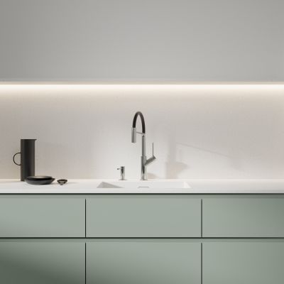 Omnires Vita VI6350BLCR bateria kuchenna stojąca chrom-czarna