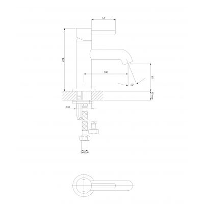 Omnires Y Y1210CR bateria umywalkowa stojąca chrom