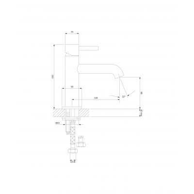 Omnires Y Y1210NNI bateria umywalkowa stojąca nikiel