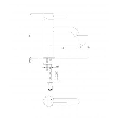 Omnires Y Y1213MAXCR bateria umywalkowa stojąca chrom
