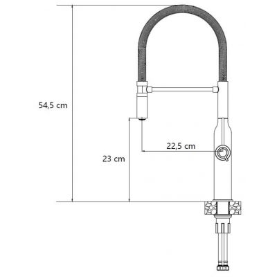 Quadron Marilyn Q Line 3523527BS bateria kuchenna stojąca stal