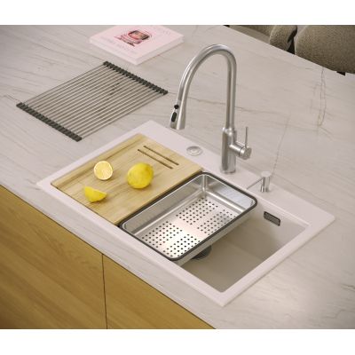 Quadron Marc HQM7650U7FMPVDG1 zlewozmywak graniteq 75x49 cm czarny
