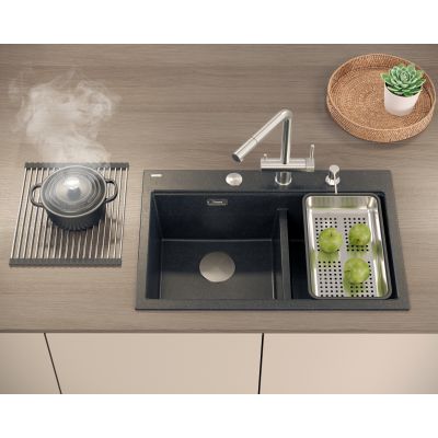 Quadron Marc HQM7650U7FMPVDG1 zlewozmywak graniteq 75x49 cm czarny