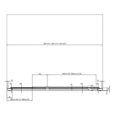 Ravak Pivot 03GG0101Z1 drzwi prysznicowe
