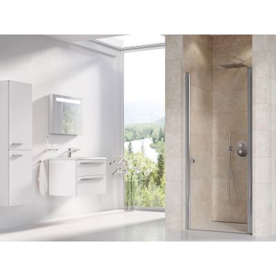 Ravak Chrome 0QV70C00Z1 drzwi prysznicowe 90 cm uchylne aluminium połysk/szkło przezroczyste
