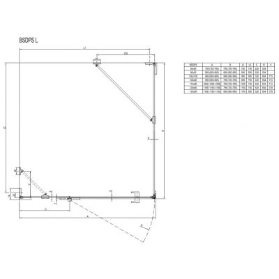 Ravak Brillant 0ULG4A00Z1 kabina prysznicowa 120x80 cm prostokątna chrom połysk/szkło przezroczyste