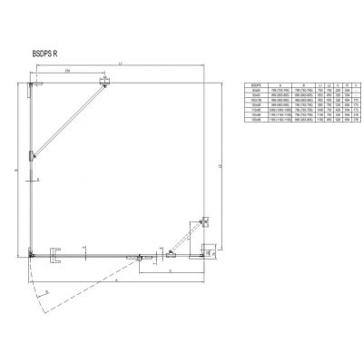 Ravak Brillant 0UPG4A00Z1 kabina prysznicowa 120x80 cm prostokątna chrom połysk/szkło przezroczyste