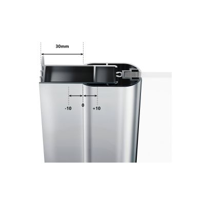 Ravak Chrome 3Q170C00Z1 kabina prysznicowa 90x90 cm półokrągła aluminium połysk/szkło przezroczyste