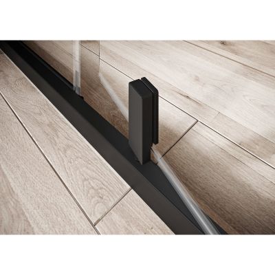 Ravak Nexty 90O40300Z1 ścianka prysznicowa 80 cm czarny mat/szkło przezroczyste