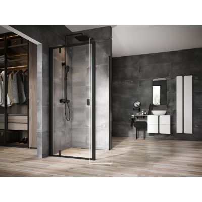 Ravak Nexty 90OA0300Z1 ścianka prysznicowa 100 cm czarny mat/szkło przezroczyste