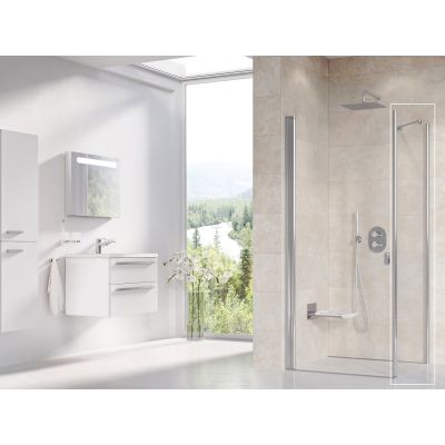 Ravak Chrome 9QVA0C00Z1 ścianka prysznicowa 100 cm aluminium połysk/szkło przezroczyste