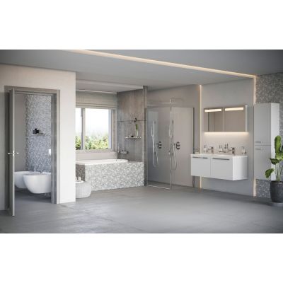 Ravak Chrome 9QVA0C00Z1 ścianka prysznicowa 100 cm aluminium połysk/szkło przezroczyste