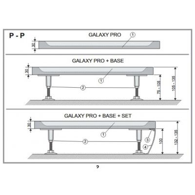 Ravak Elipso Pro XA237701010 brodzik półokrągły
