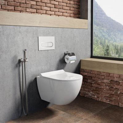 Ravak Chrome X01535 miska wc wisząca bez kołnierza biały połysk