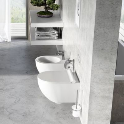 Ravak Chrome X01535 miska wc wisząca bez kołnierza biały połysk
