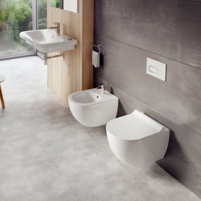 Ravak Chrome X01535 miska wc wisząca bez kołnierza biały połysk