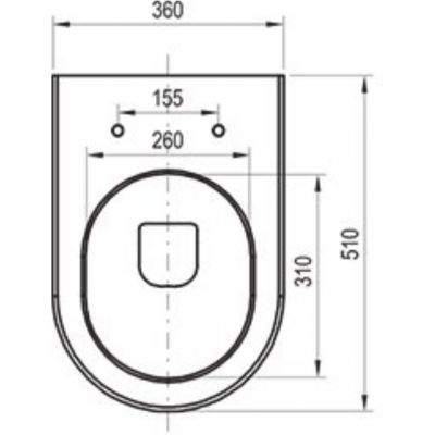 Ravak Chrome X01535 miska wc wisząca bez kołnierza biały połysk