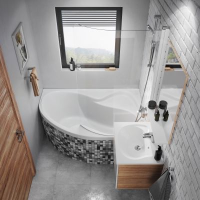 Ravak Rosa II CJ21000000 wanna narożna 150x105 cm prawa biała