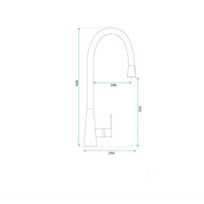 Rea Mild REAB4802 bateria kuchenna stojąca złoto/stare złoto