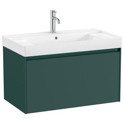 Roca Ona A851685513 umywalka z szafką 80 cm zielony