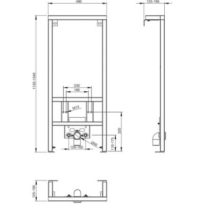 Roca A890071000 stelaż podtynkowy do bidetu