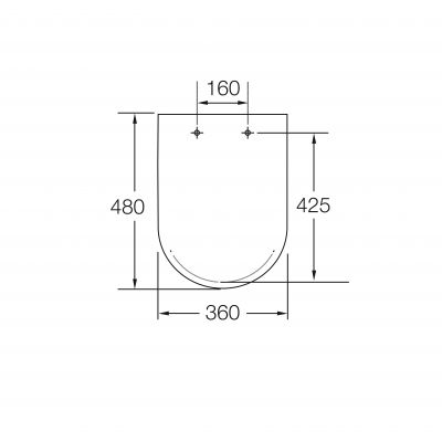 Roca Inspira A80153200B deska sedesowa