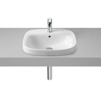 Roca Debba A32799M000 umywalka 51x41 cm prostokątna wpuszczana biała